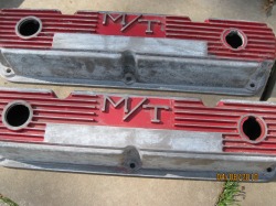 'Before' photo of Mickey Thompson Mopar valve covers
