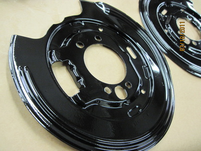 Disc brake shields in Ink Black