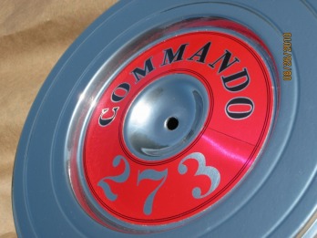 Mopar Commando 273 air cleaner lid in Super Chrome
