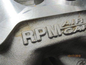 Close up 'before' shot of the RPM Air Gap intake manifold 